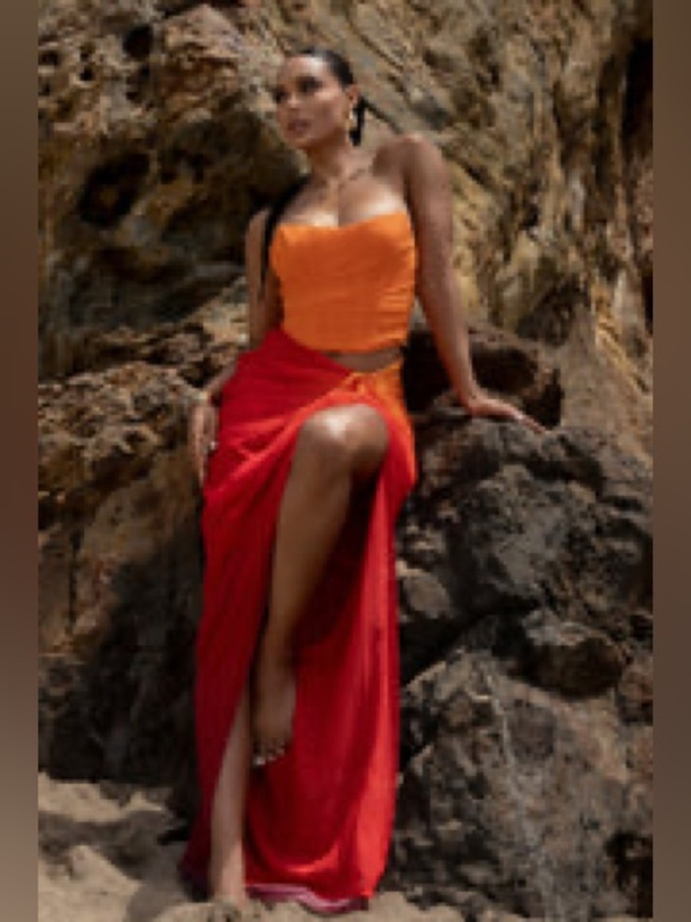 Red Taste Of Summer Skirt Set